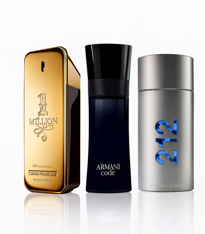 🏆 212 Men NYC, Paco Rabanne One Milion y Armani Code Homme🏆