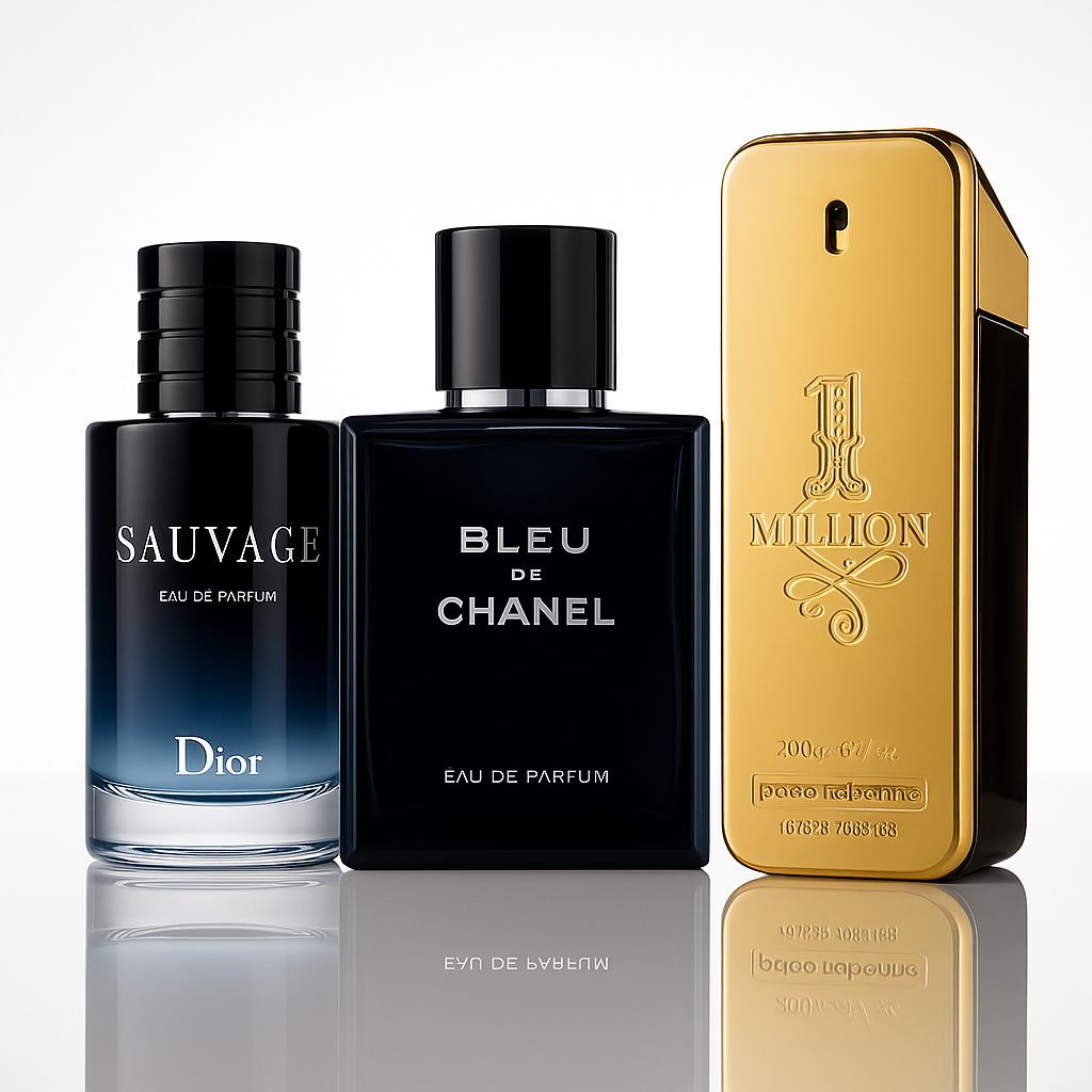 🏆 Trío – Sauvage, Bleu de Chanel & One Million 🏆