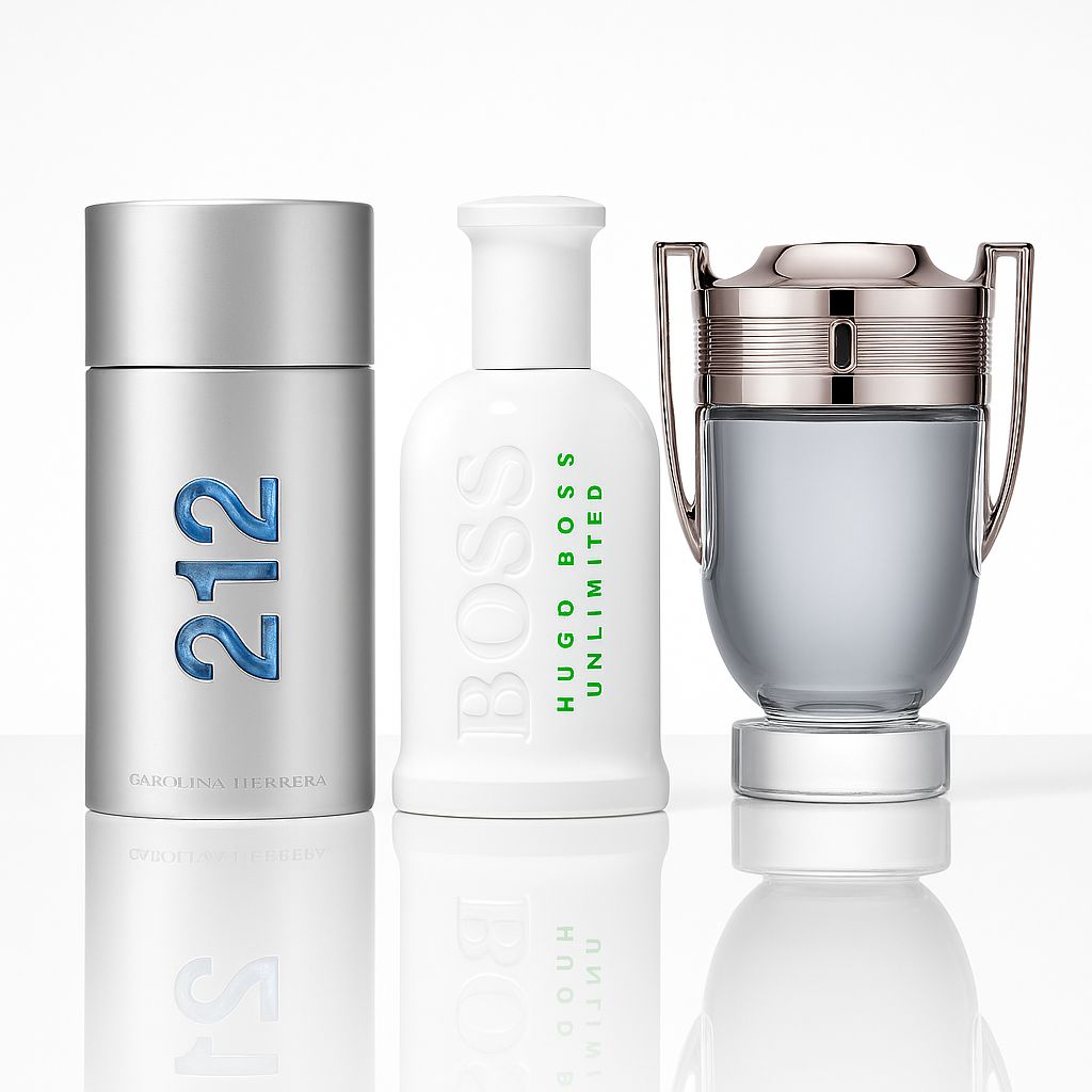 🏆 Trío – 212 Men, Boss Unlimited e Invictus 🏆 